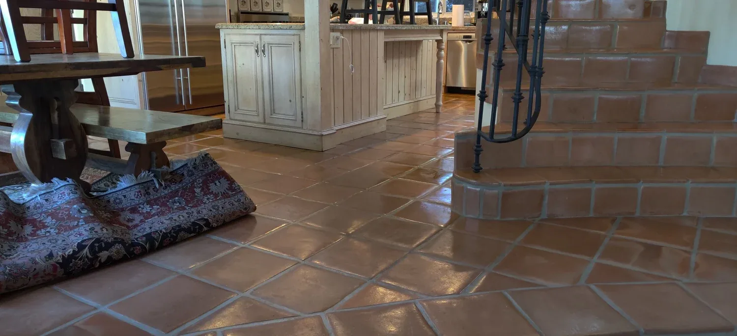 Terracotta floor revived